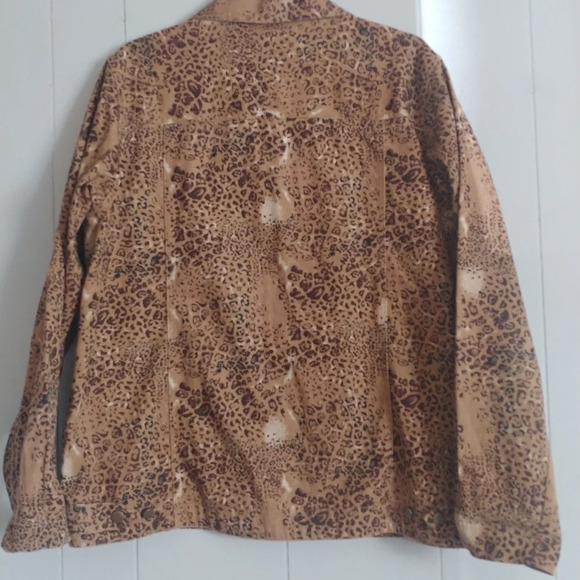 The Quacker Factory Leopard print jacket Large - Picture 8 of 8